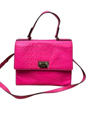 Kate Spade New York Doris croc-embossed leather shoulder bag